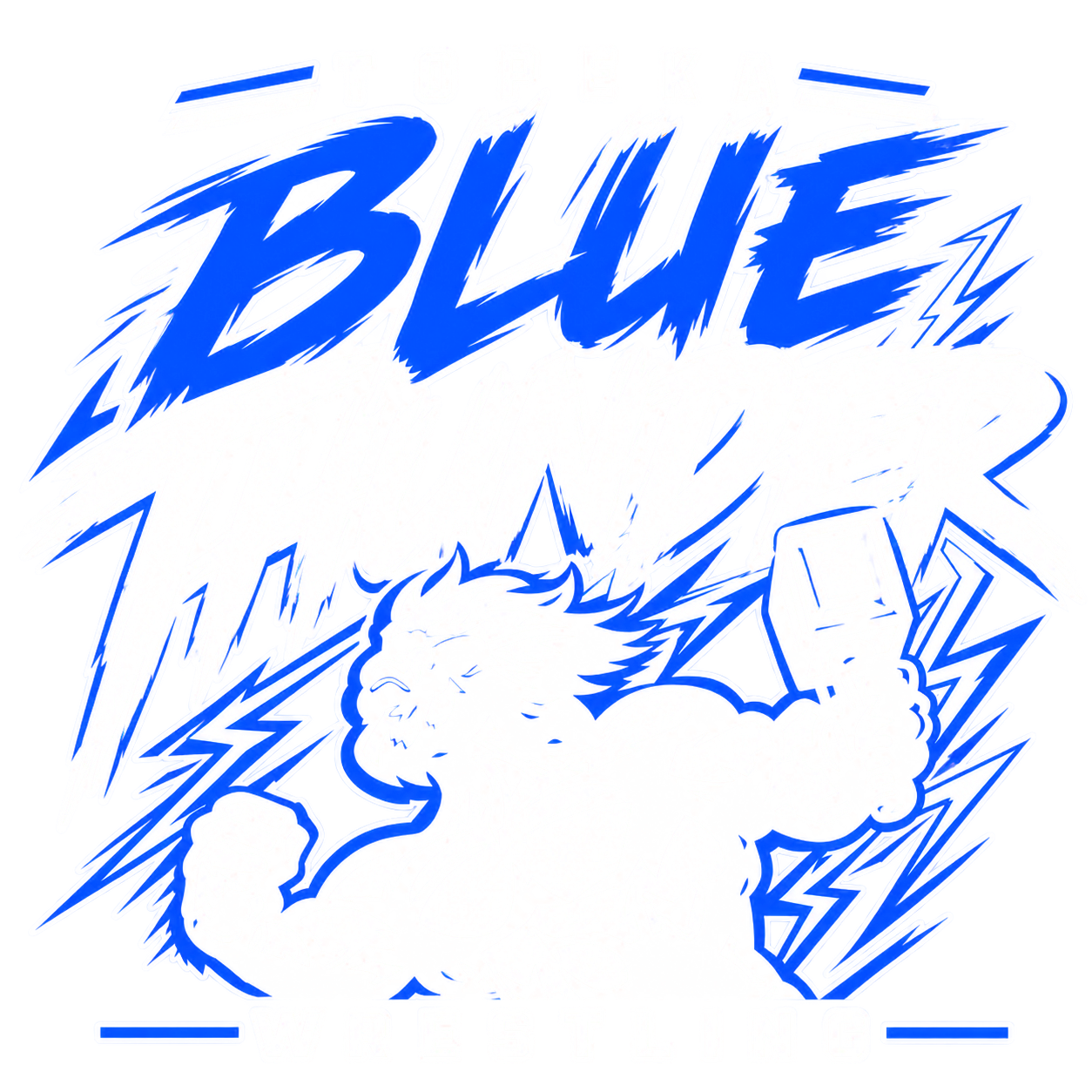 Brush Thunder Topeka Blue Thunder wrestling design