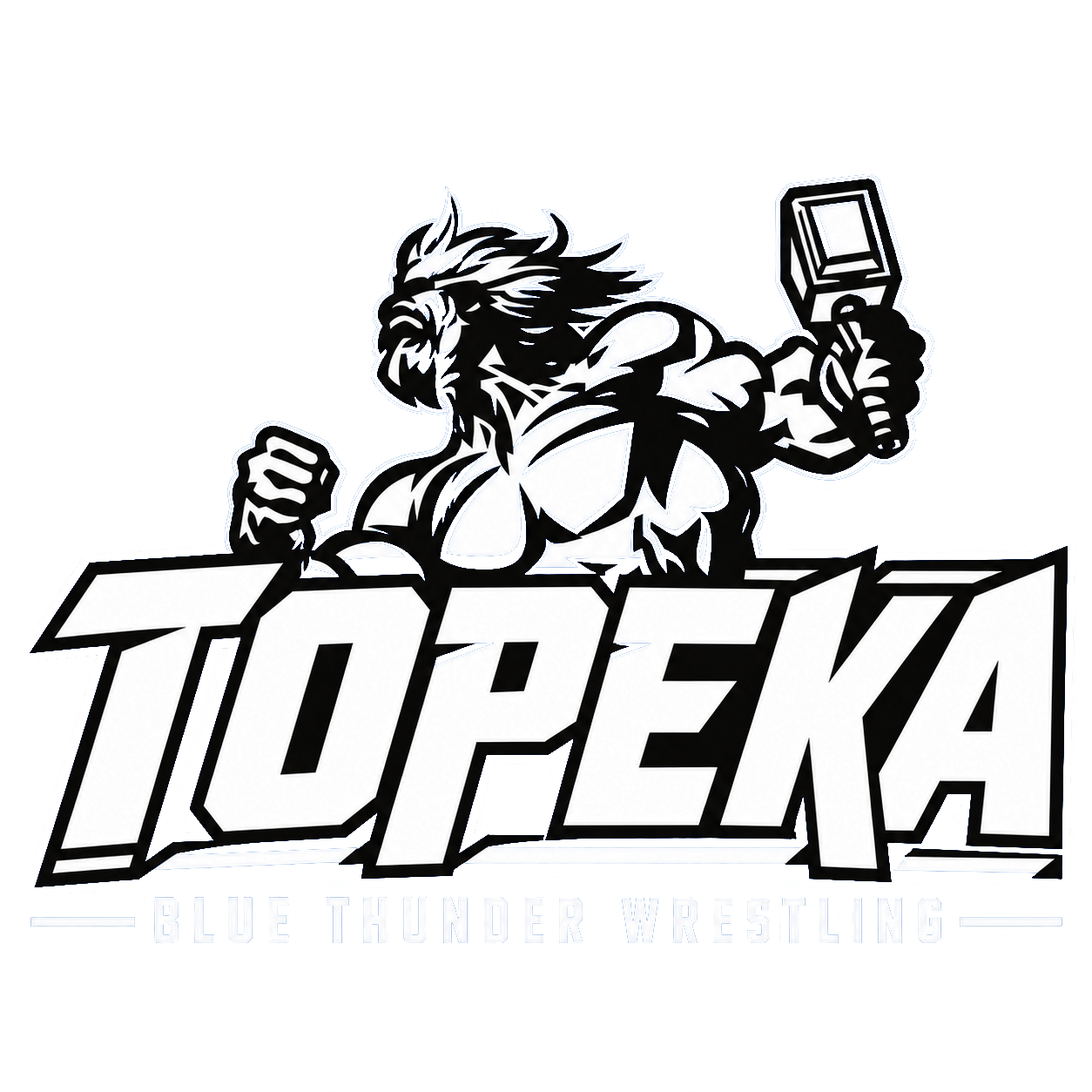 TOPEKA Topeka Blue Thunder wrestling design