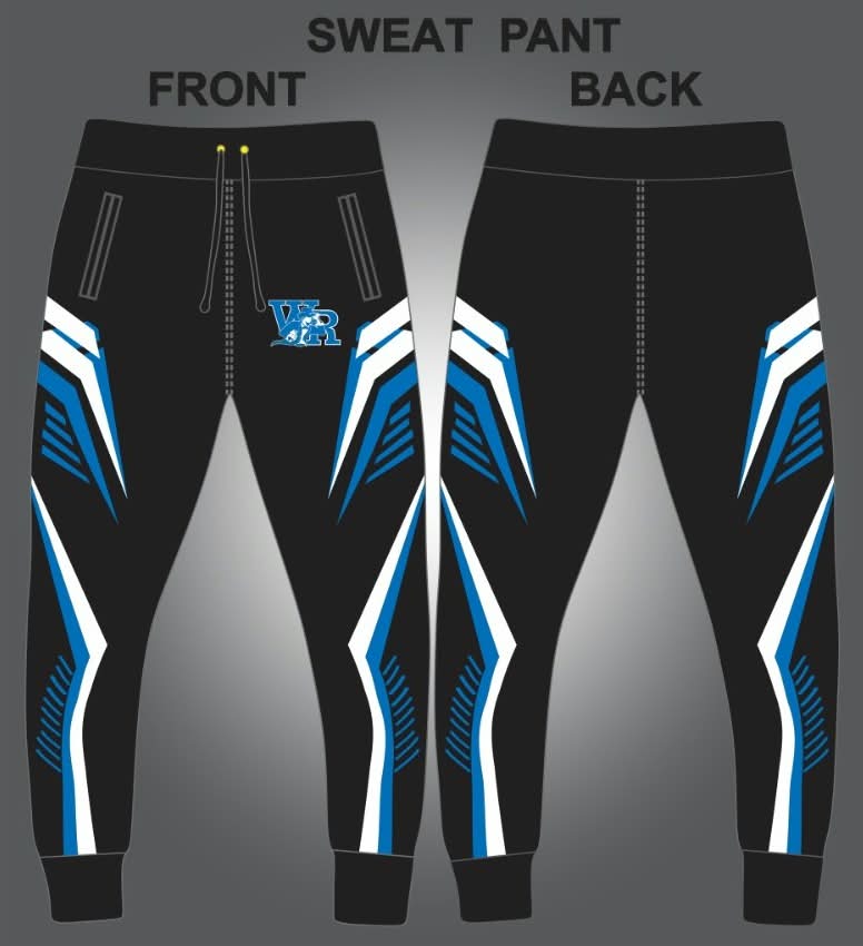 WRHS joggers manufacturer artwork front and back