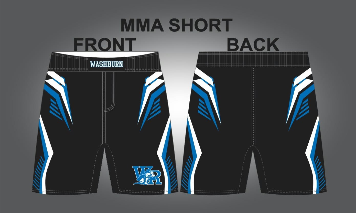 WRHS MMA shorts front and back manufacturing artwork