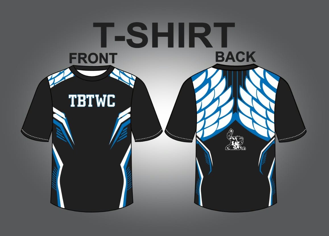 TBTWC T shirt front and back manufacturing artwork
