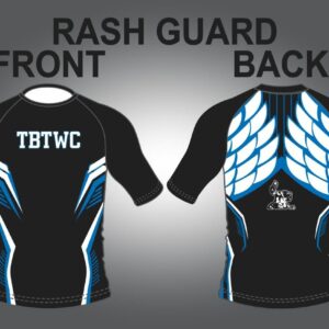 TBTWC rashguard front and back manufacturing artwork